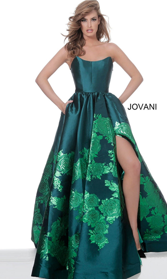 Green Formal Long Dress 02038 by Jovani