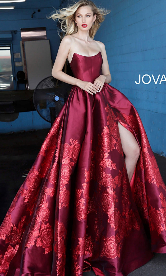 Red Formal Long Dress 02038 by Jovani