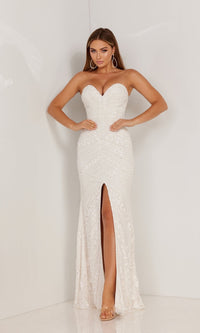 Ivory Aleta Long Formal Dress 1118