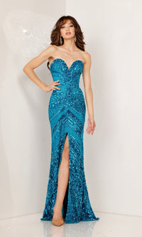 Turquoise Aleta Long Formal Dress 1118