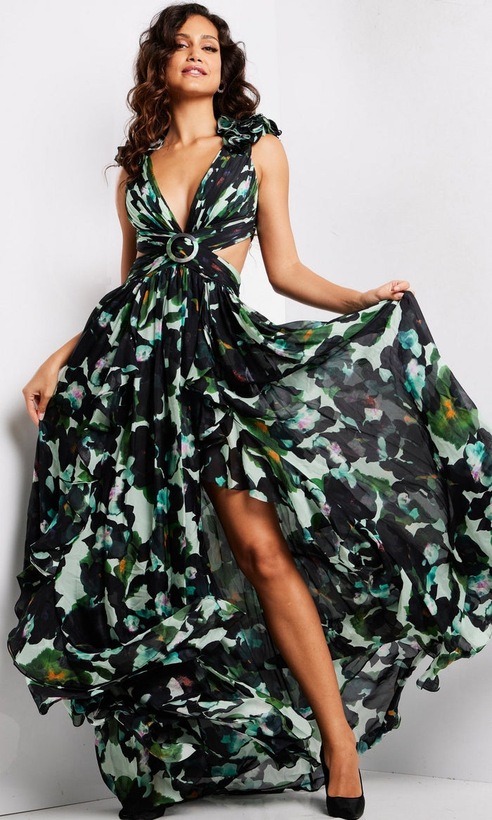 Multi Formal Long Dress 39420 by Jovani