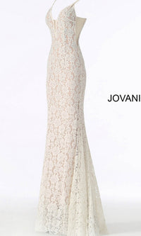 White Formal Long Dress 48994 by Jovani