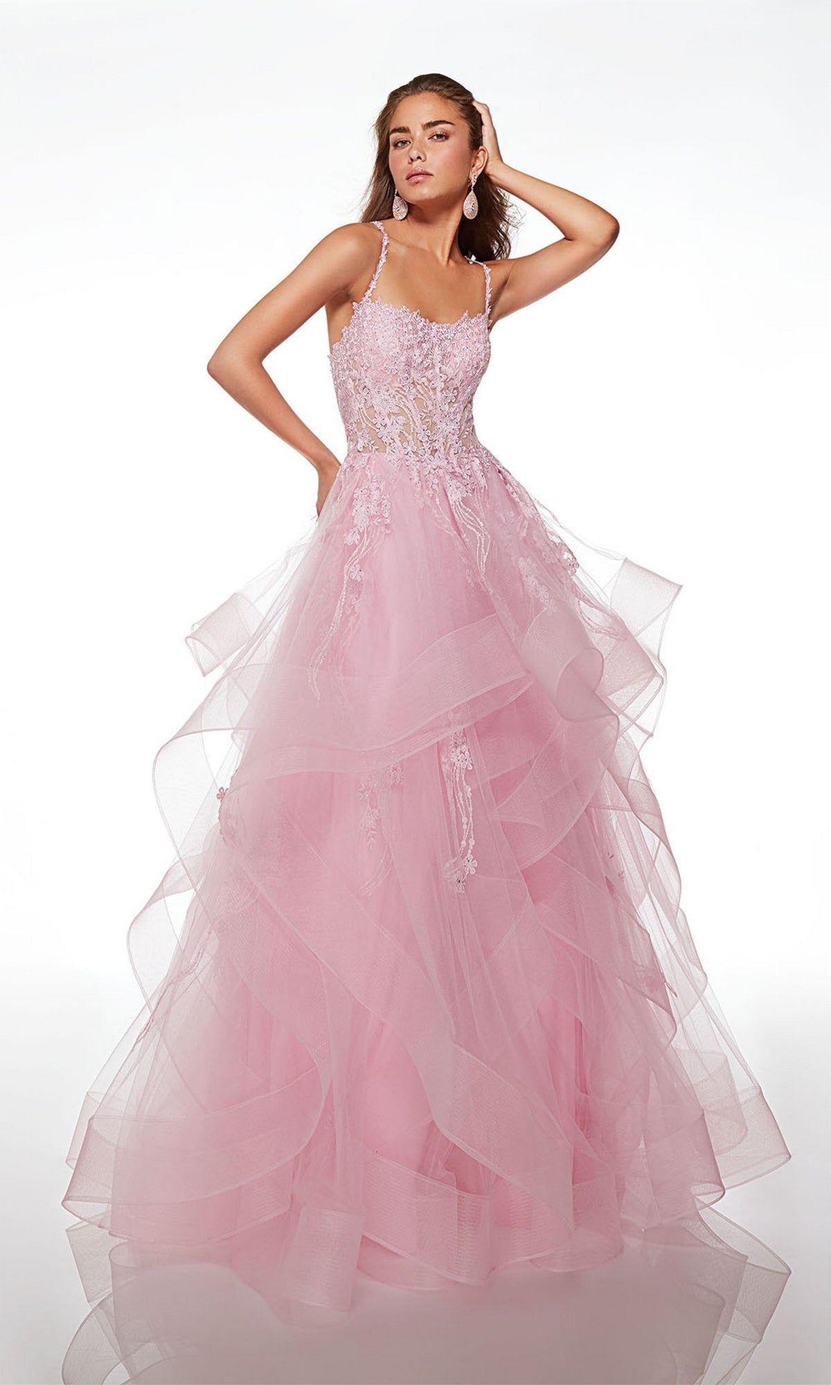 Shocking Pink Alyce Long Formal Dress 61094