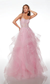 Shocking Pink Alyce Long Formal Dress 61094