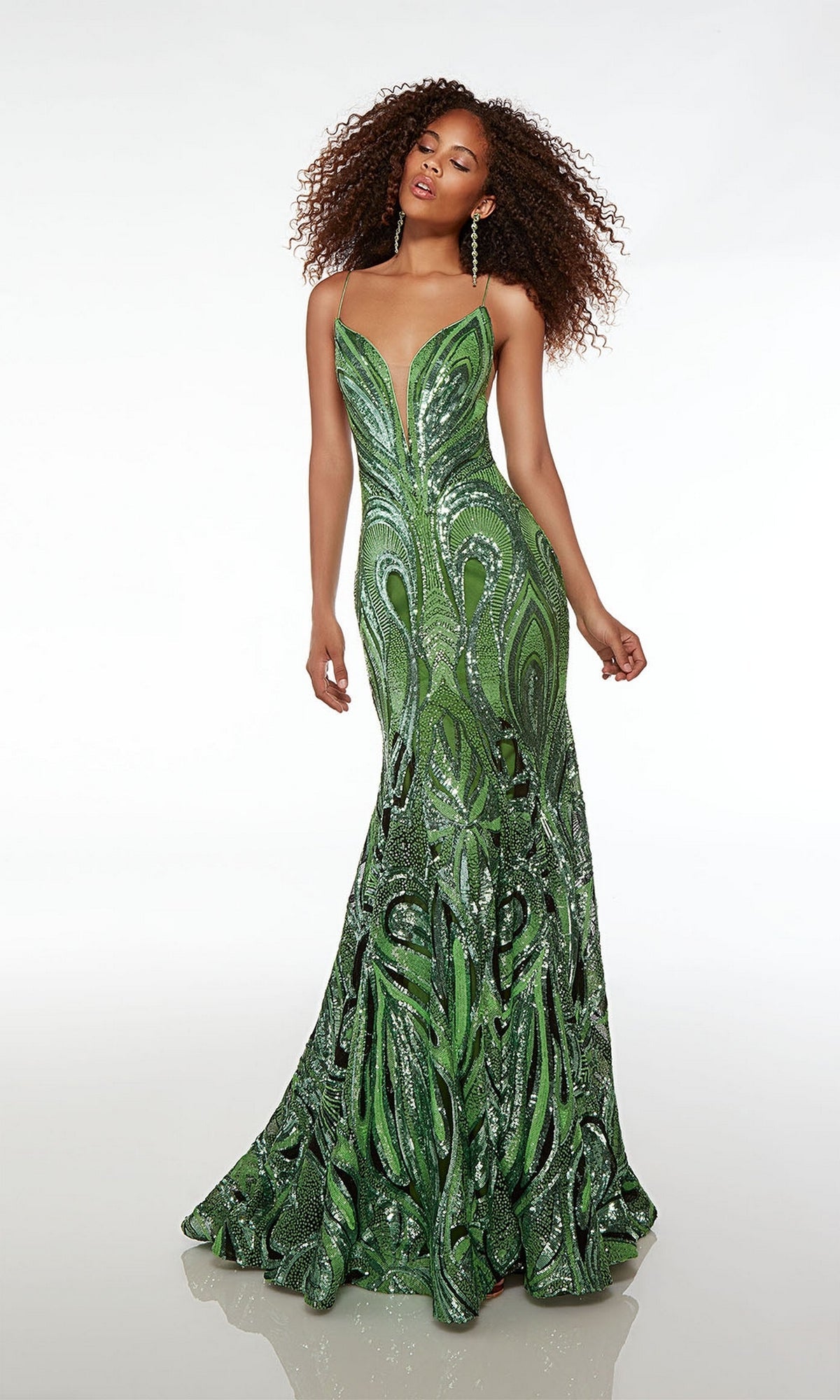 Green Alyce Long Formal Dress 61564