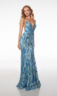 Periwinkle Alyce Long Formal Dress 61564