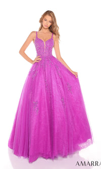 Magenta Amarra Long Formal Dress 88219