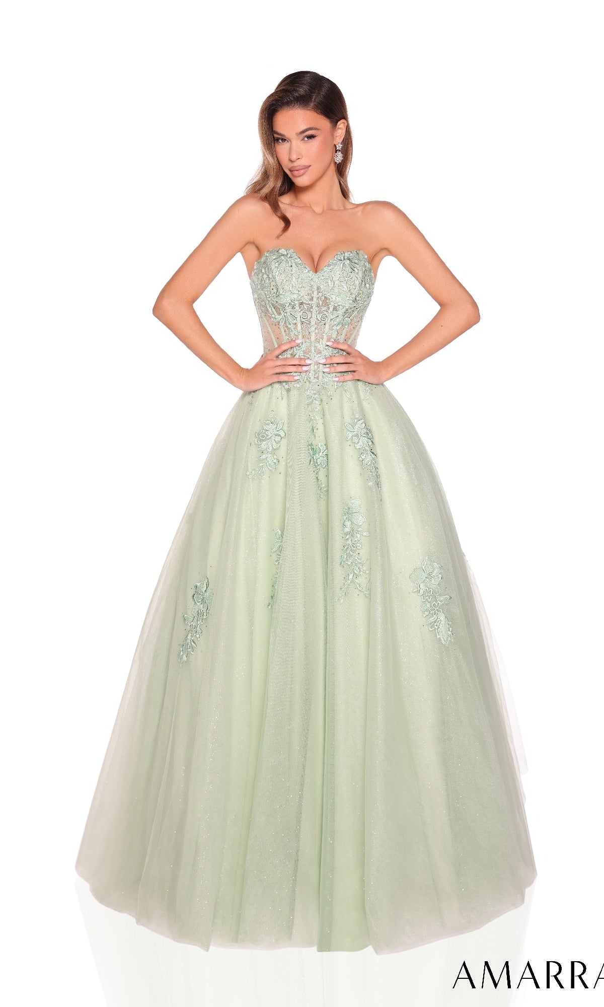 Avocado Amarra Long Formal Dress 89011
