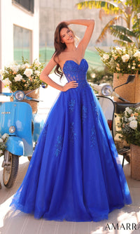Royal Blue Amarra Long Formal Dress 89011