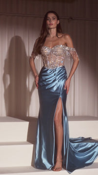 Formal Long Dress CD821 By Ladivine
