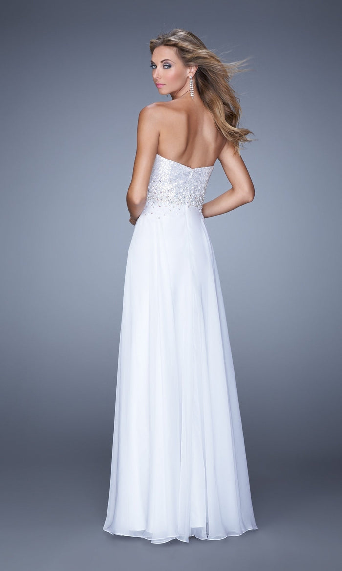 White Long La Femme Gown 20985
