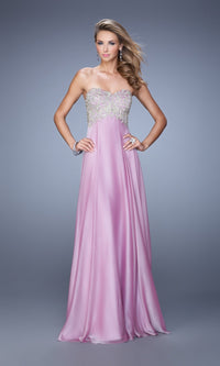 Orchid Long Formal La Femme Dress 21289