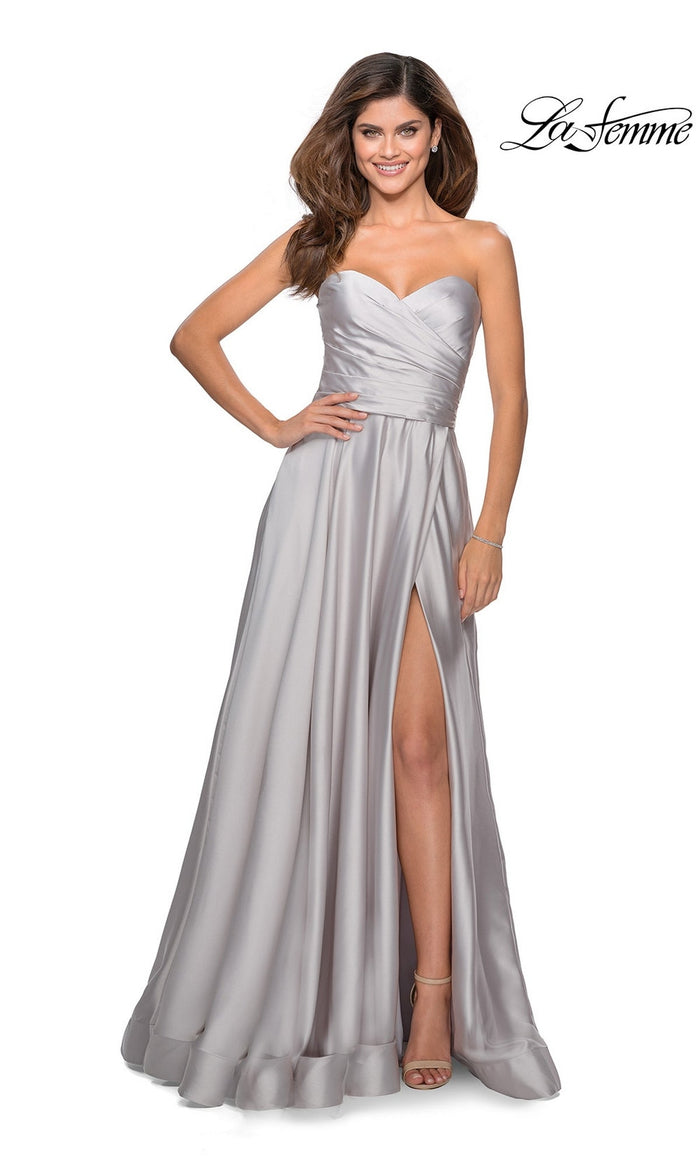 Silver La Femme 28608 Formal Prom Dress