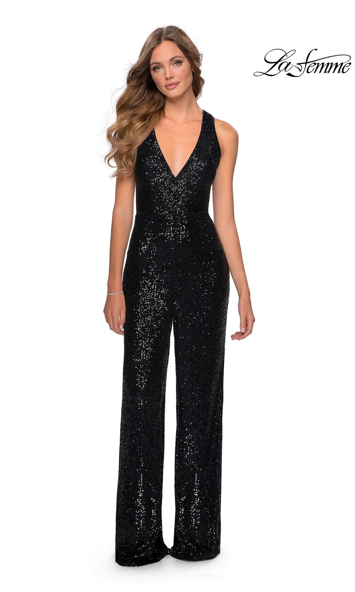La Femme 28719 Formal Jumpsuit