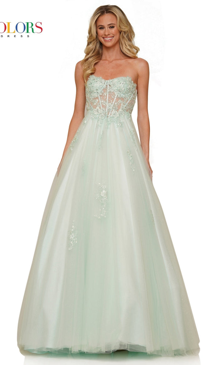 Mint Colors Dress 2898 Formal Prom Dress