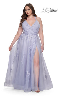 Light Periwinkle La Femme 29021 Formal Prom Dress