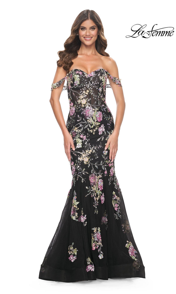 Black La Femme 32087 Formal Prom Dress