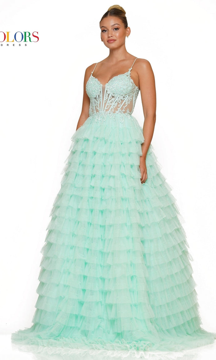 Mint Colors Dress 3219 Formal Prom Dress