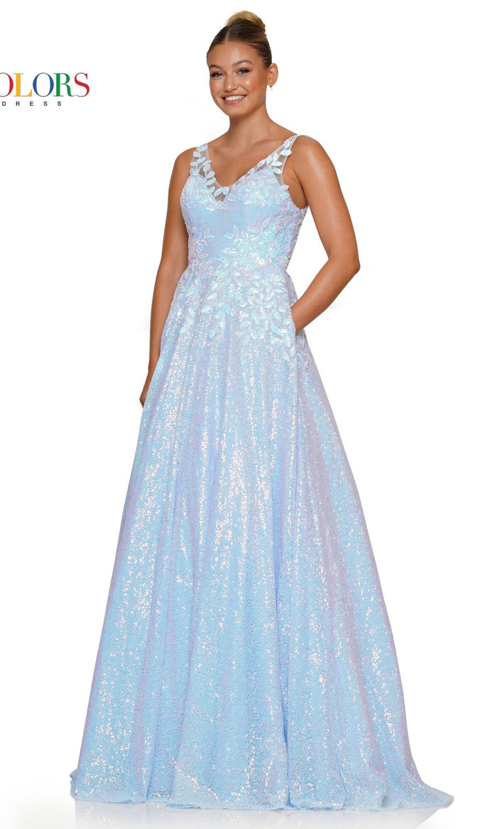 Light Blue Colors Dress 3246 Formal Prom Dress