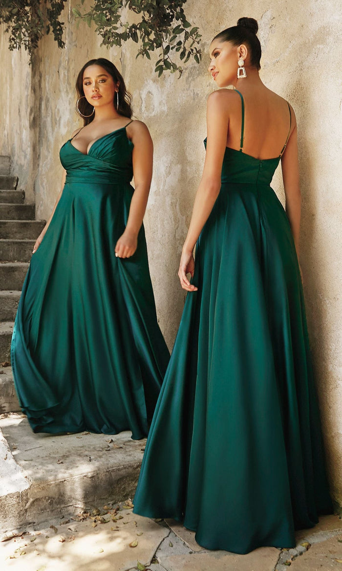 Emerald Long Formal Dress 7485 by Ladivine