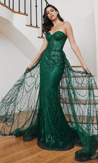 Emerald Ladivine Long Formal Dress CB095