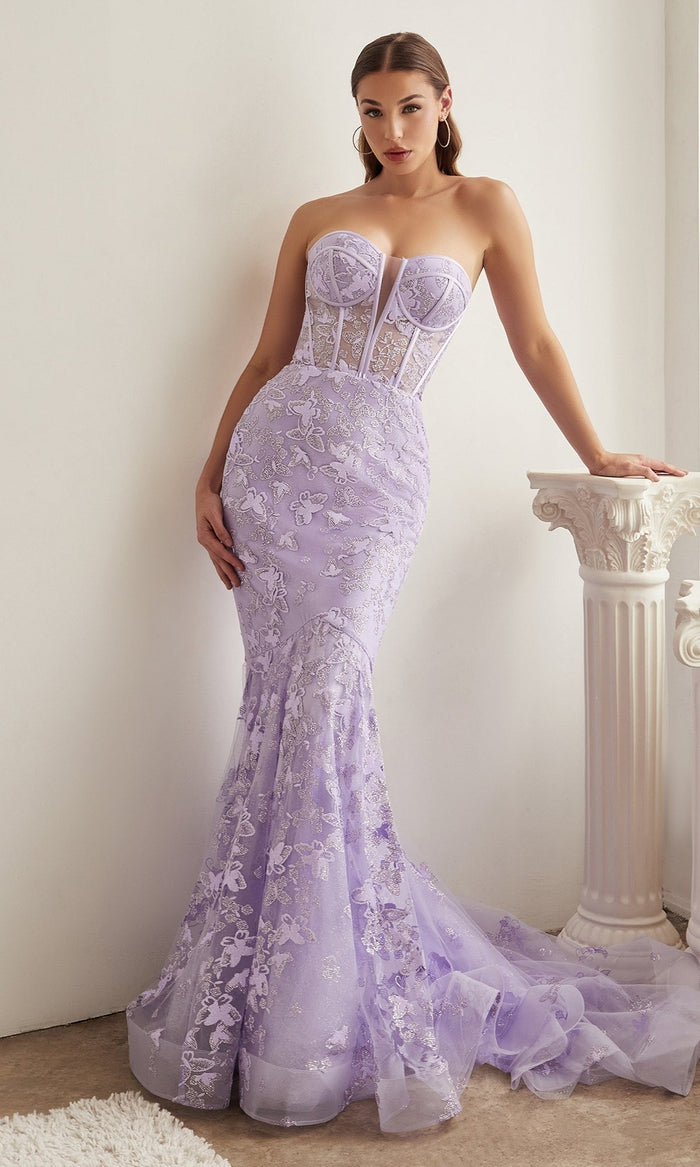 Lavender Ladivine Long Formal Dress CB099