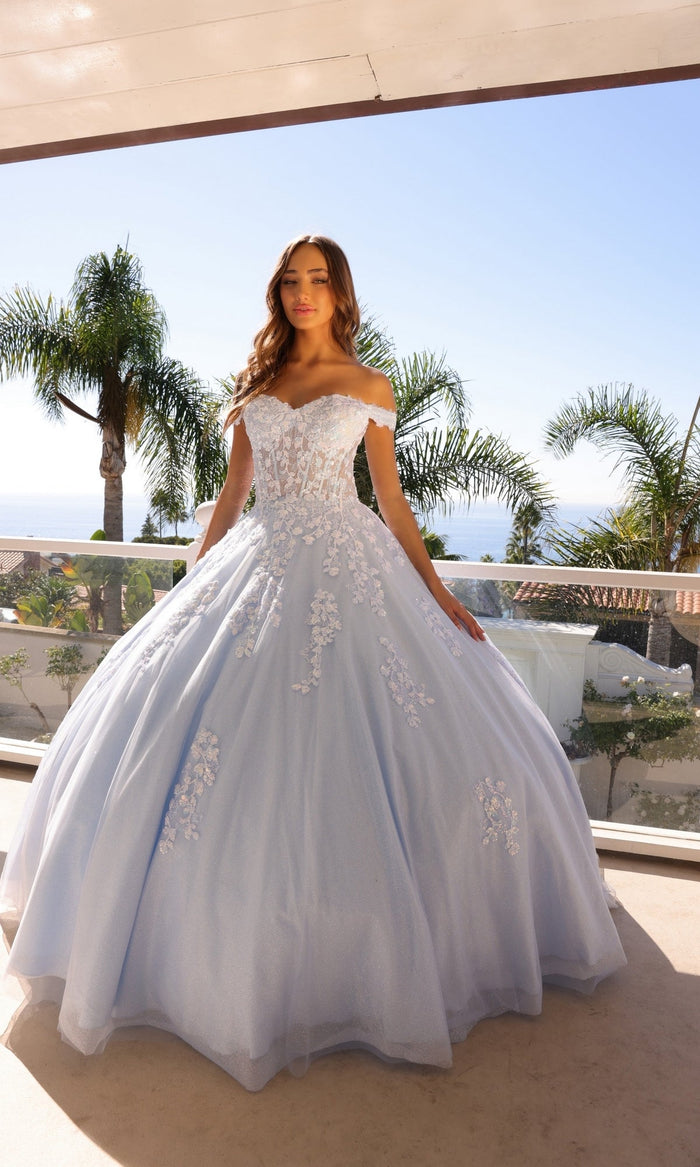 Bahama Blue Formal Long Dress H1352 By Nox Anabel
