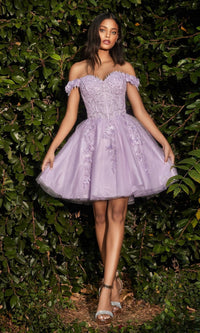Lilac Ladivine Short Party Dress CD0194
