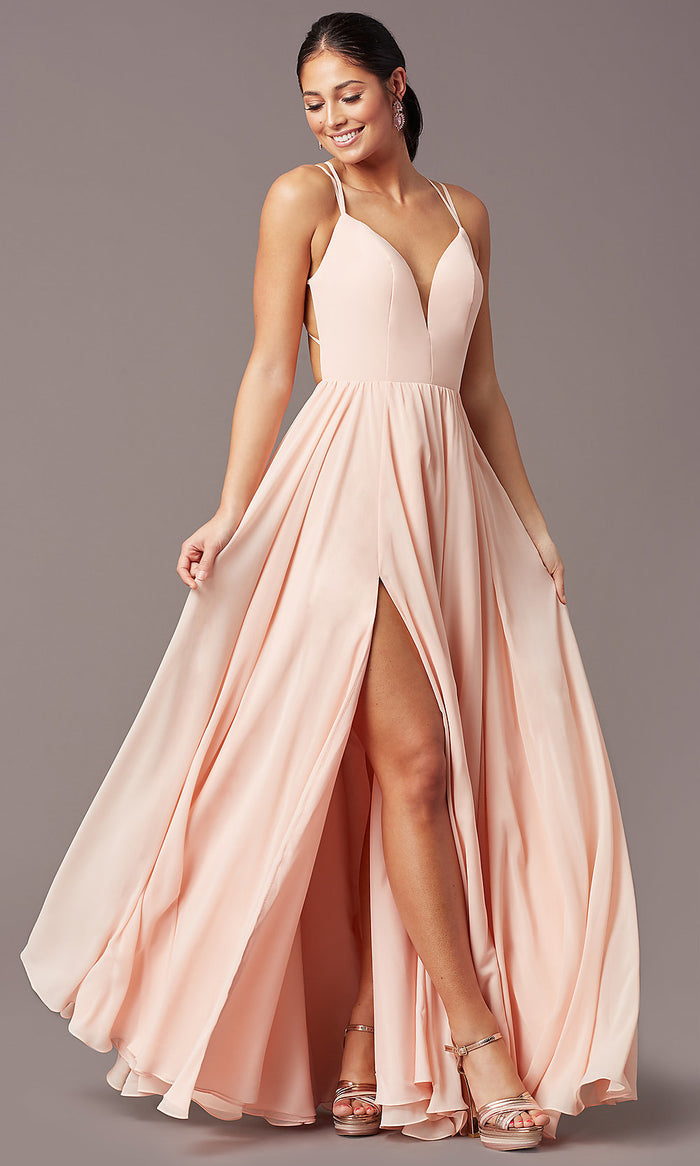 Macaron Backless Long Formal Prom Dress by PromGirl
