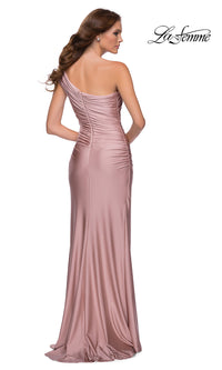  Sleek One-Shoulder Long La Femme Formal Prom Dress