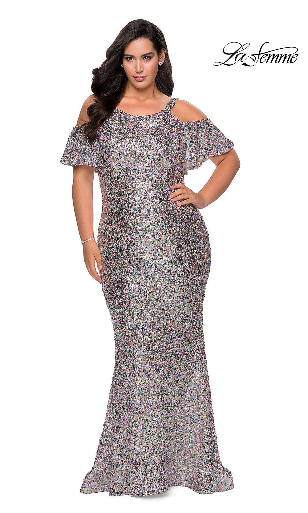 glitter sequin dress plus size Plus Size Midnight Sparkle Dress main image 0