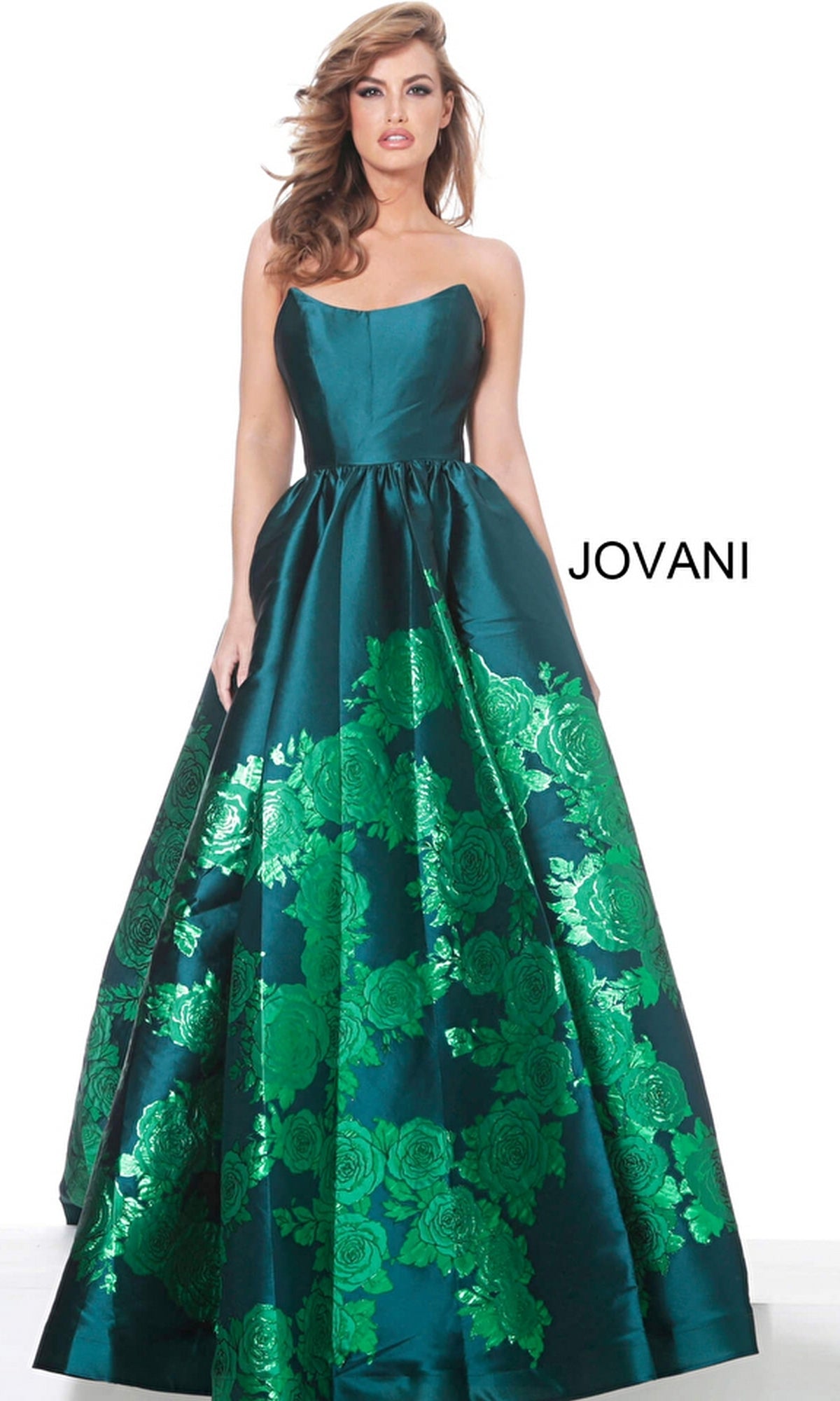 Formal Long Dress 02038 by Jovani Red / 0 Formal Long Dress 02038 by Jovani Red / 0