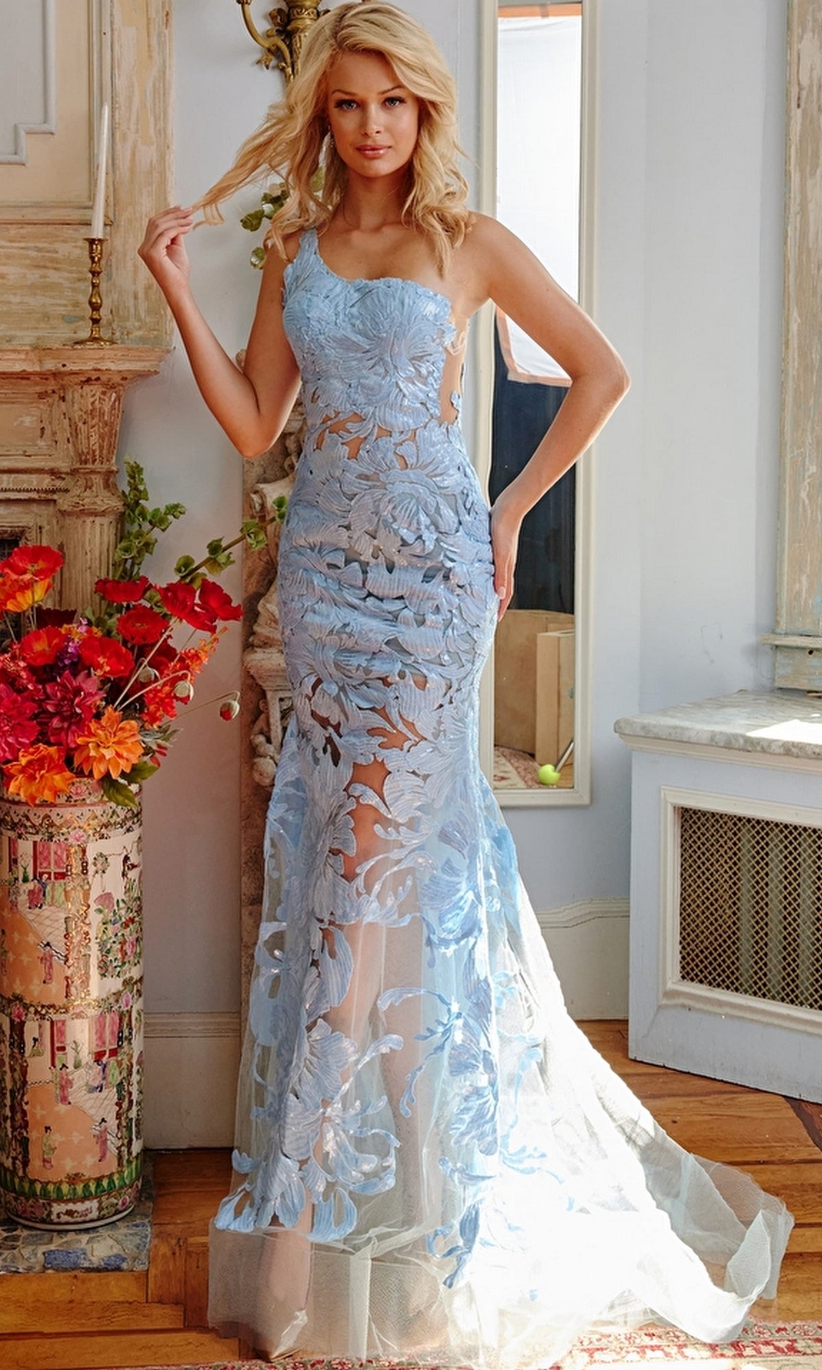 Light Blue Formal Long Dress 02895 by Jovani