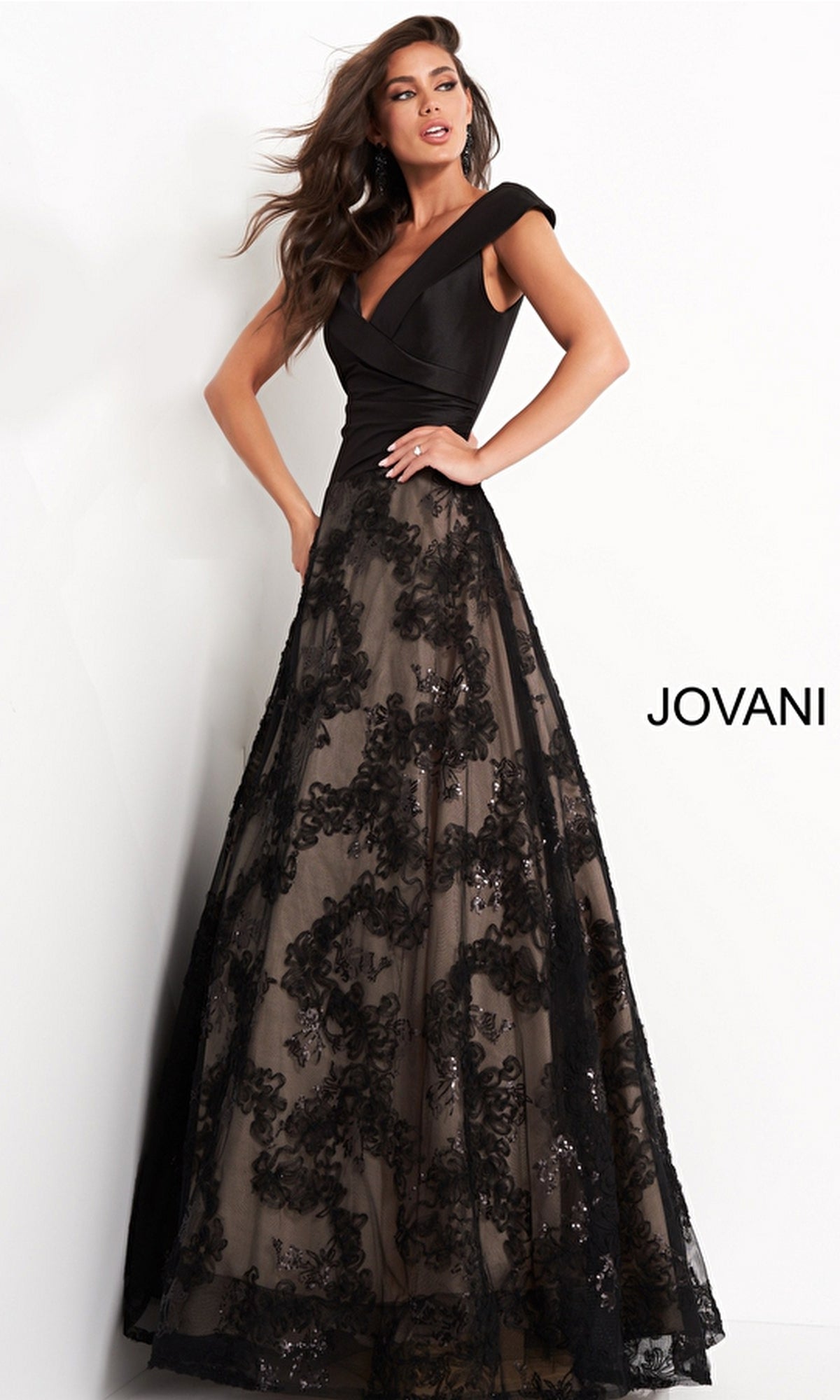 Black Formal Long Dress 03330 by Jovani