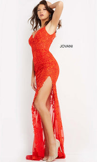 Red Formal Long Dress 07362 by Jovani
