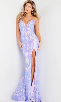 Lilac Formal Long Dress 08235 by Jovani