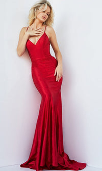 Red Formal Long Dress 23010 by Jovani