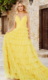 Yellow Formal Long Dress 08480 by Jovani