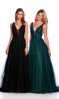 Emerald Dave & Johnny Long Prom Dress A10288