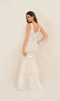Dave & Johnny Long Formal Dress 11325