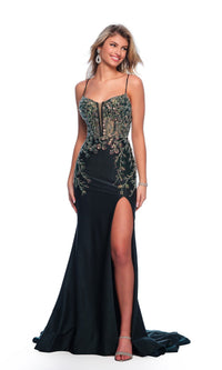 Dave & Johnny Long Formal Dress 11551