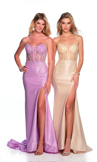Lilac Dave & Johnny Long Formal Dress 11551