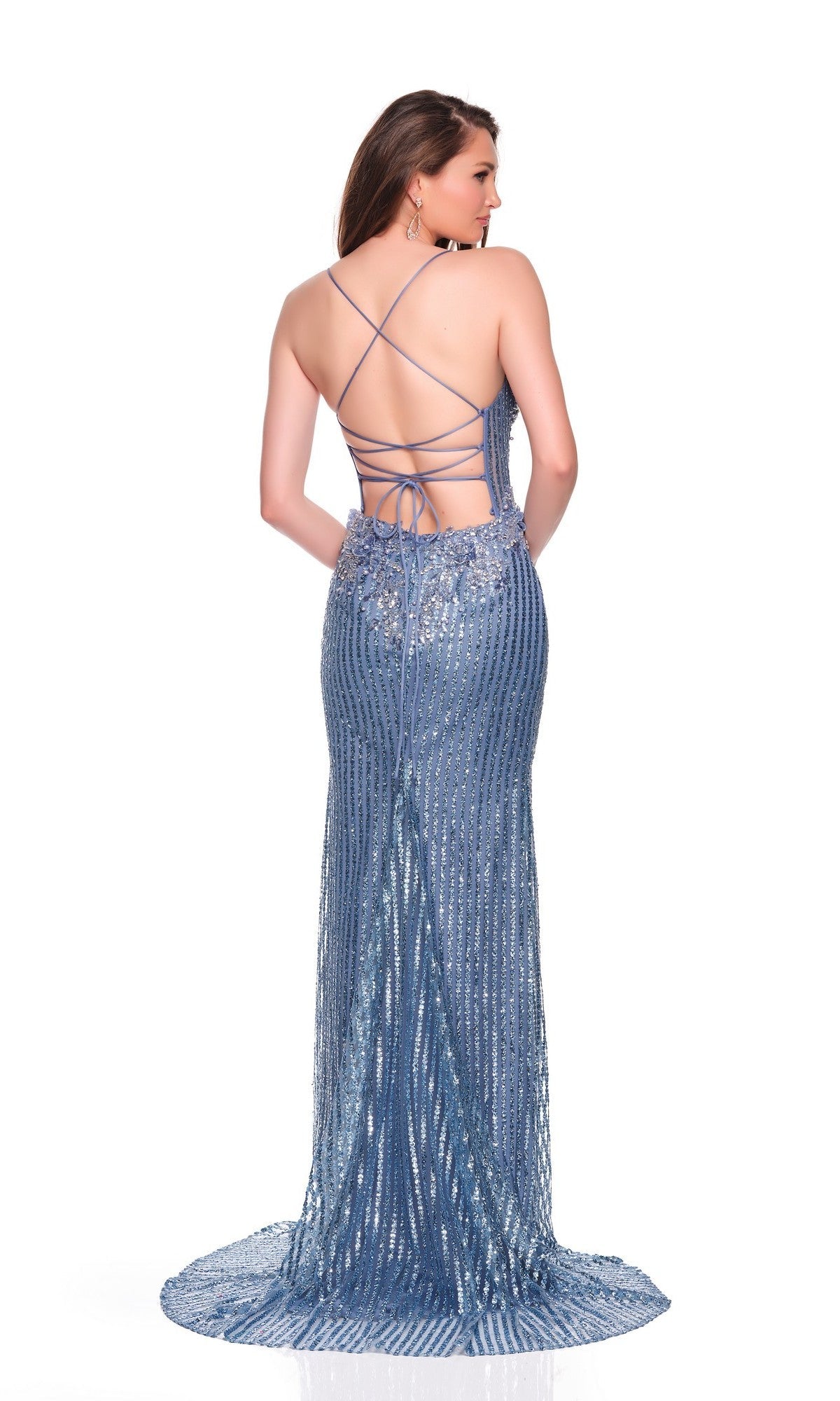 Dave & Johnny Long Prom Dress 12281