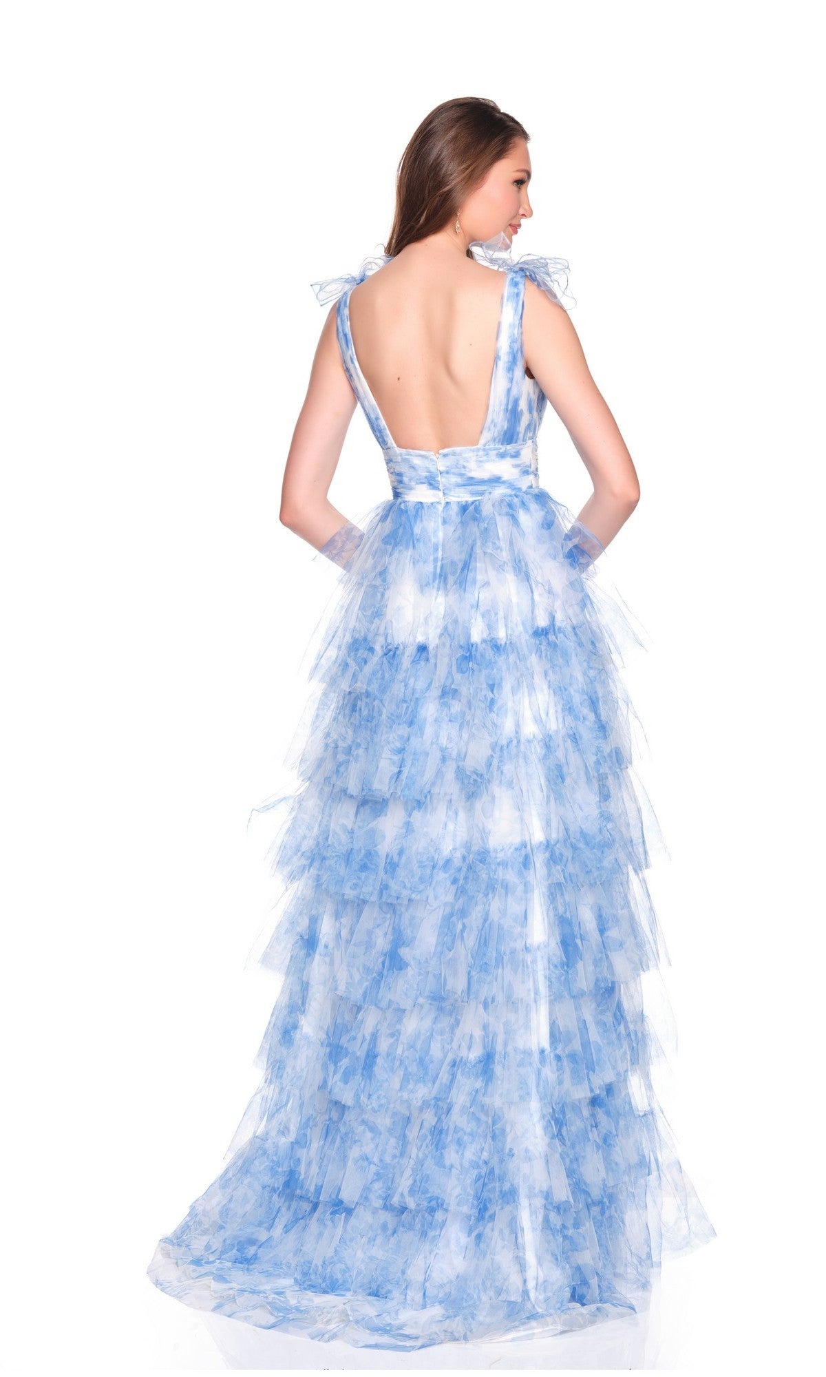 Dave & Johnny Long Prom Dress 12793