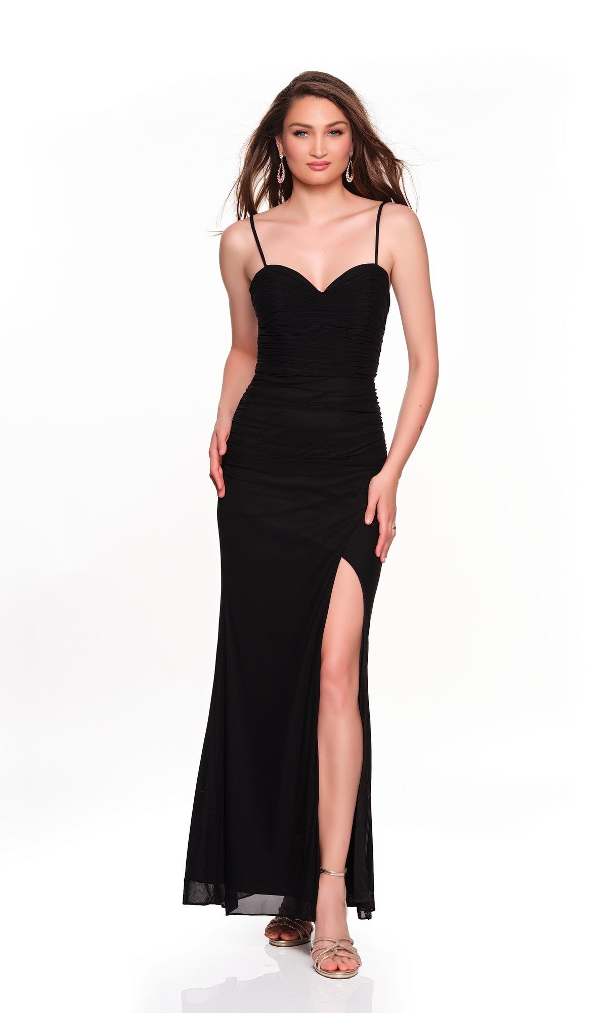 Black Dave & Johnny Long Prom Dress 12849