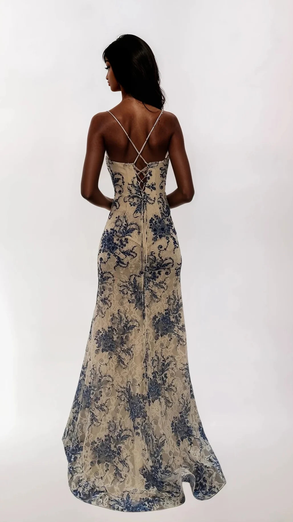 Dave & Johnny Long Prom Dress 12951