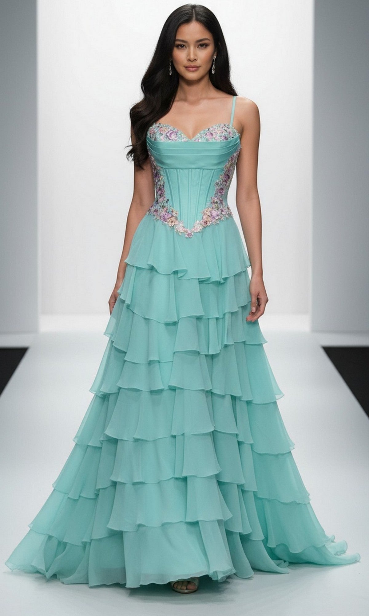 Dave & Johnny Long Prom Dress 12966