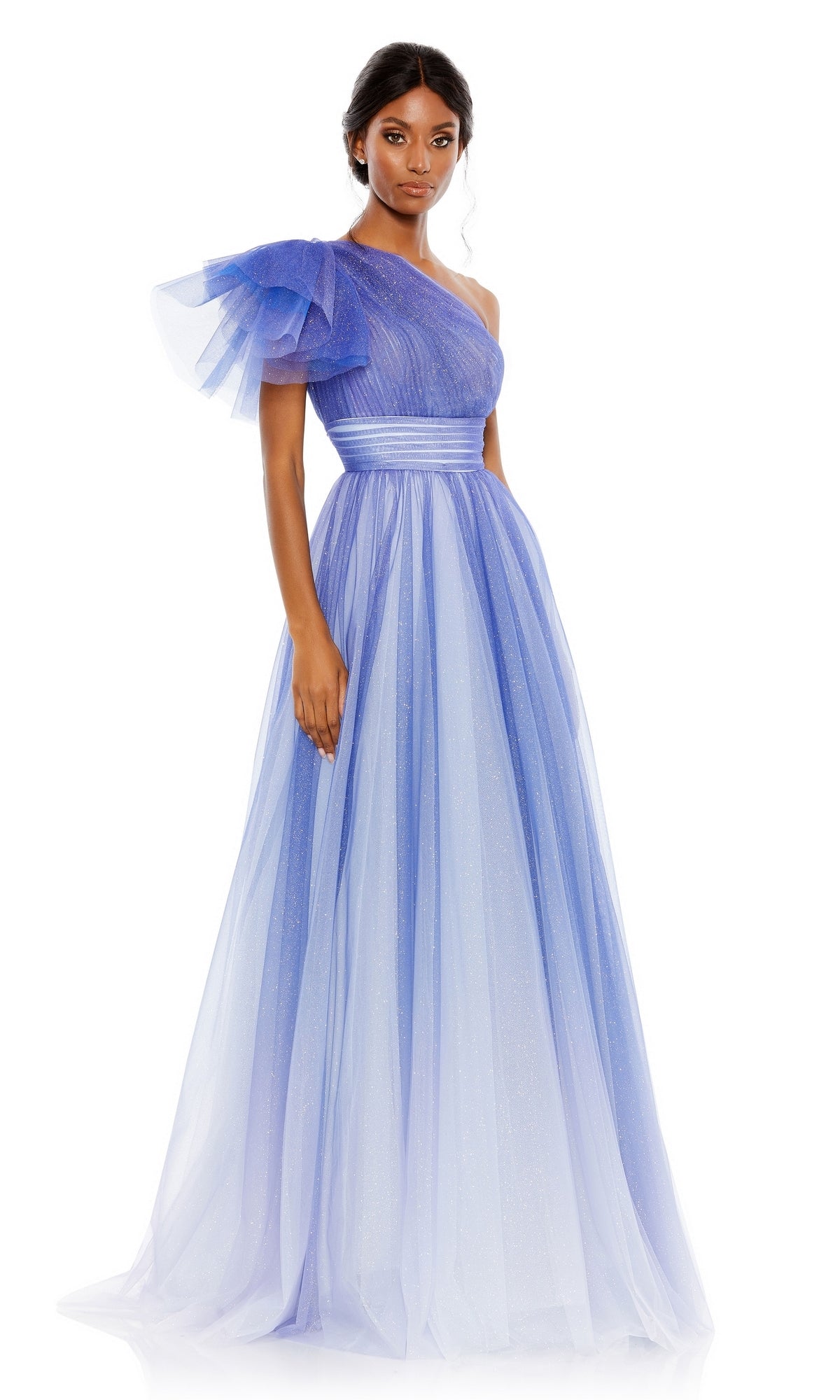 Royal Ombre Mac Duggal Long Formal Dress 20377