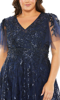 Mac Duggal Long Plus-Size Formal Dress 20469
