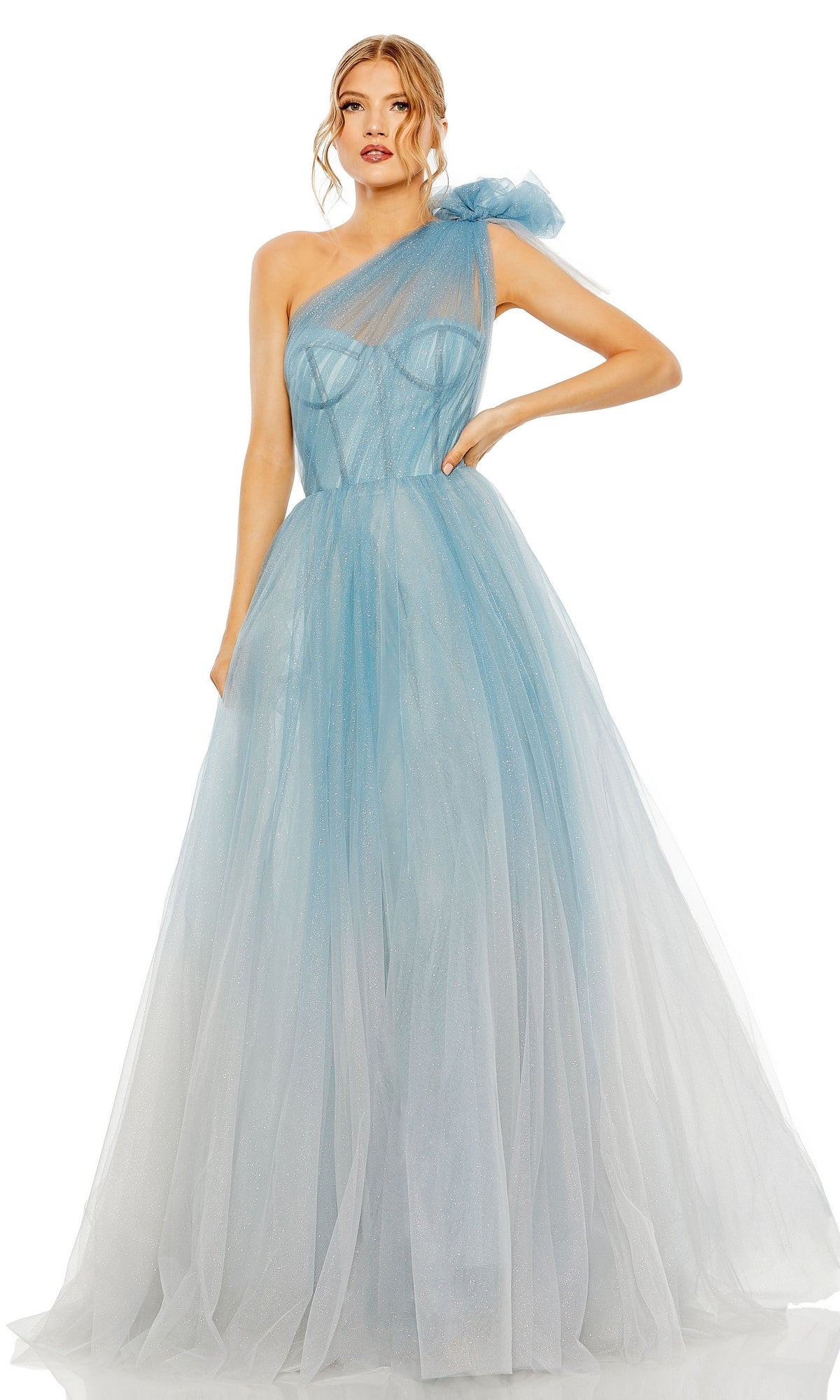 Mac Duggal Long Formal Dress 20552 Blue / 0 Mac Duggal Long Formal Dress 20552 Blue / 0